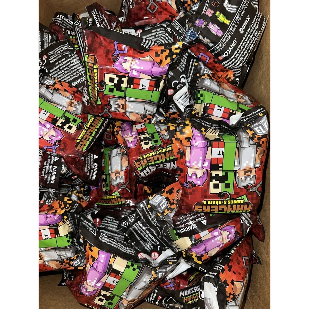 Minecraft Backpack Hangers Series 5 Blind Bag New Sealed Lot of 12 Mm75